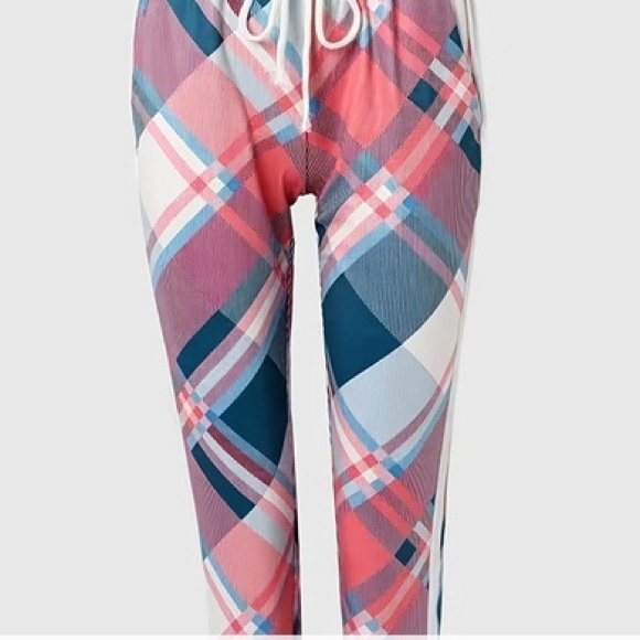 Colorful Plad Women’s Joggers - Picture 2 of 4